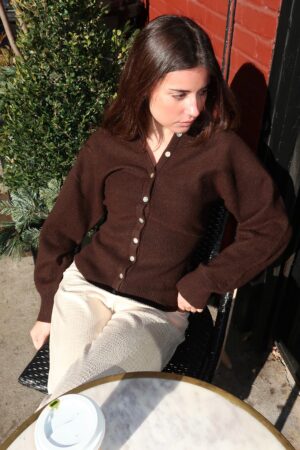 Maysilee Knit Cardigan in Brown