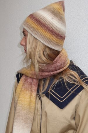 Sunset Beanie in Yellow Multi