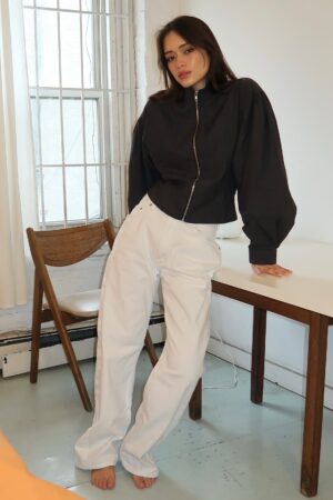90s Trouser Jean in White