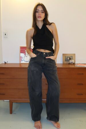 90s Trouser Jean in Black